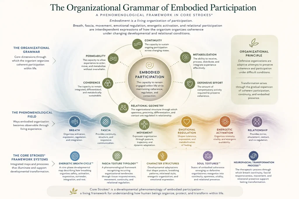 The Organizational Grammar of Embodied Participation – Core Strokes®